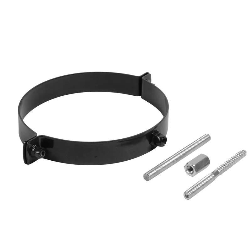 Raik Rauchrohr / Ofenrohr Emaille 130mm - Rohrschelle Schwarz Sichere Zahlung