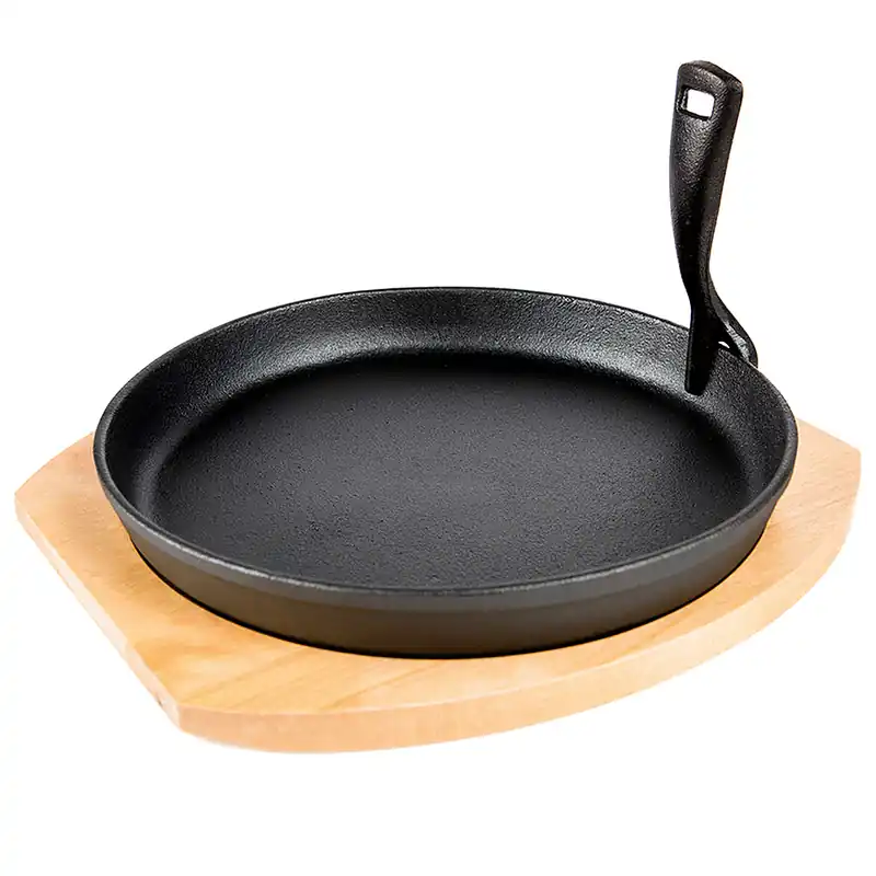 Schnäppchen Grill Guru Grillplatte Large aus Gusseisen inkl. Griff + Untersetzer