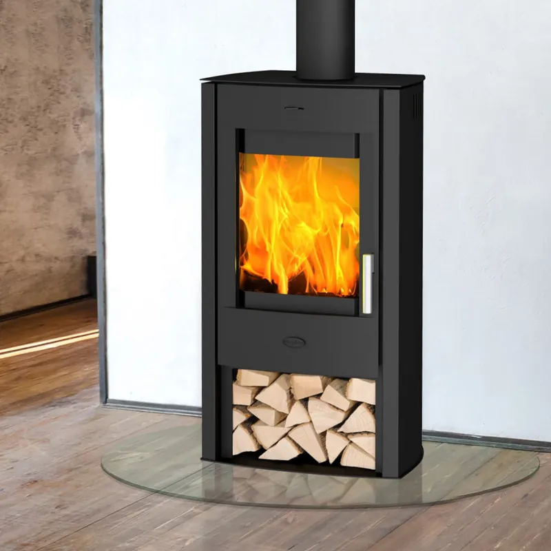 Fireplace Tuvalu Kaminofen Stahl Schwarz Nur Heute