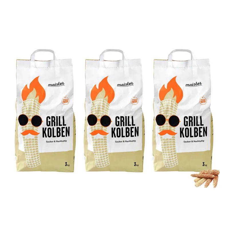 Maister BBQ Grillkolben 3er-Pack (9 kg) Letzte Chance