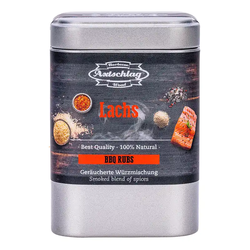 Axtschlag Smoked BBQ Rub Lachs 170 g Dose Letzte Chance