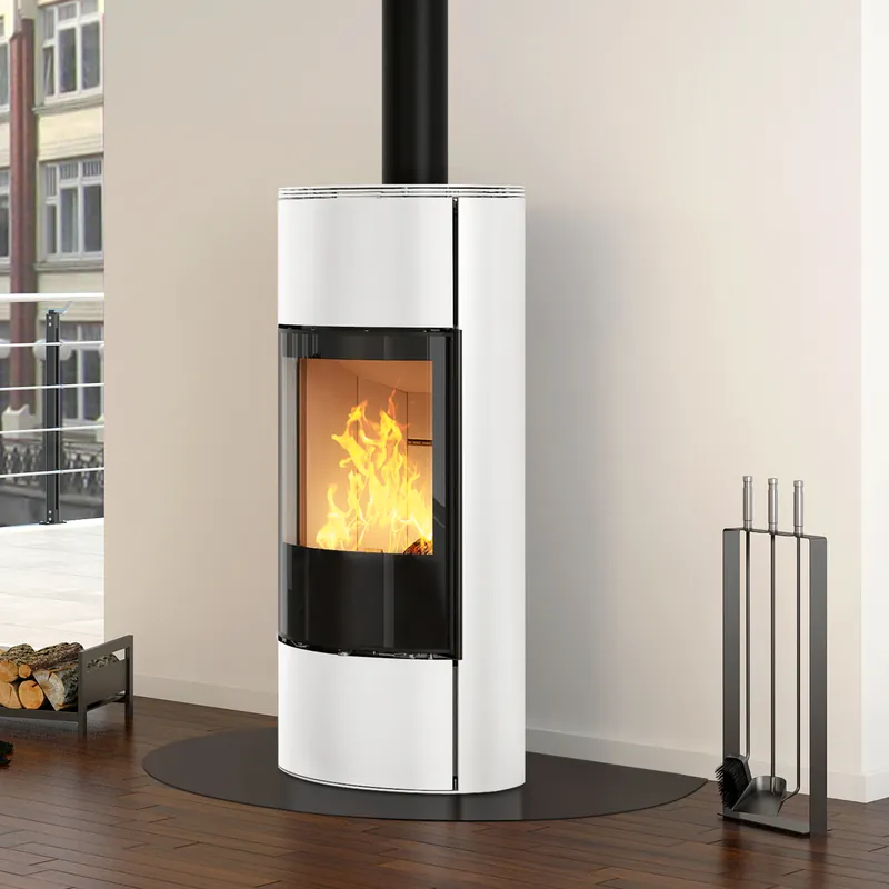 Spartherm Senso M H2O wasserführender Kaminofen Weiß / Weiß Sichere Zahlung