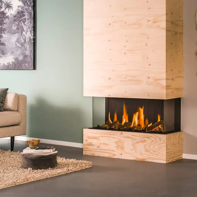 Zertifiziert Trimline Fires Trimline 100 Panorama Gas Kamineinsatz G30/G31