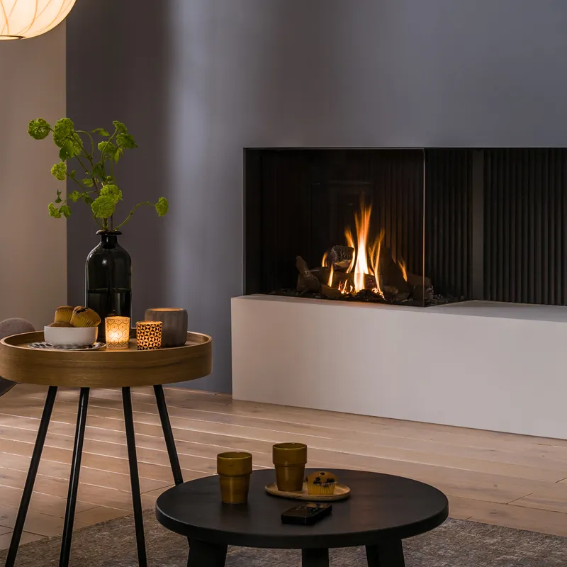 Trimline Fires Trimline 83 Corner Right Gas Kamineinsatz G30/G31 Meistverkauft