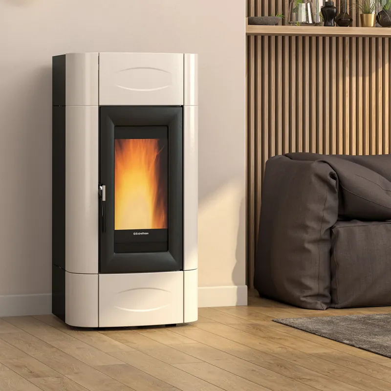 Extraflame Evolution Line Isidora Idro H20 wasserführender Pelletofen Elfenbein Begrenztes Angebot