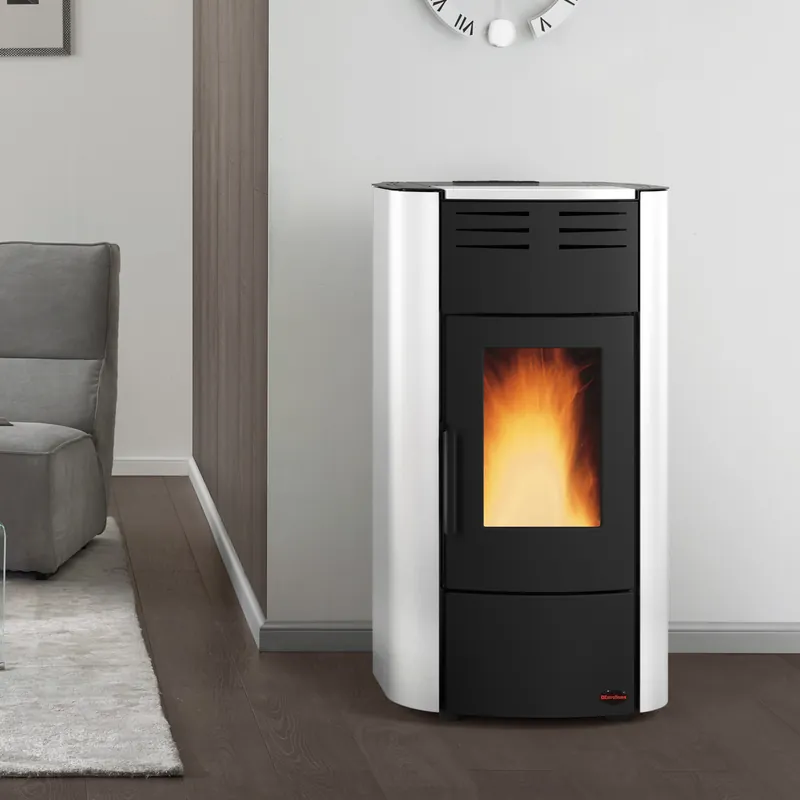 Extraflame Raffaella Idro H15 Wasserführender Pelletofen Stahl Weiß Sonderangebot
