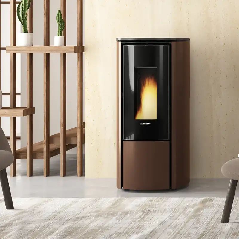 Extraflame Evolution Line Katia 9 Pelletofen Stahl Bronze Expressversand