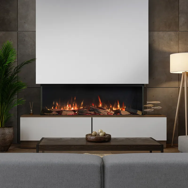 Sichere Zahlung Trimline Fires 130E Solus Elektro-Kamineinsatz
