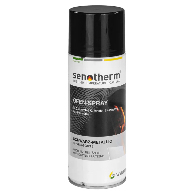 Neue Kollektion raik Ofen-Spray Spraydose 400 ml Senotherm Schwarz-Metallic