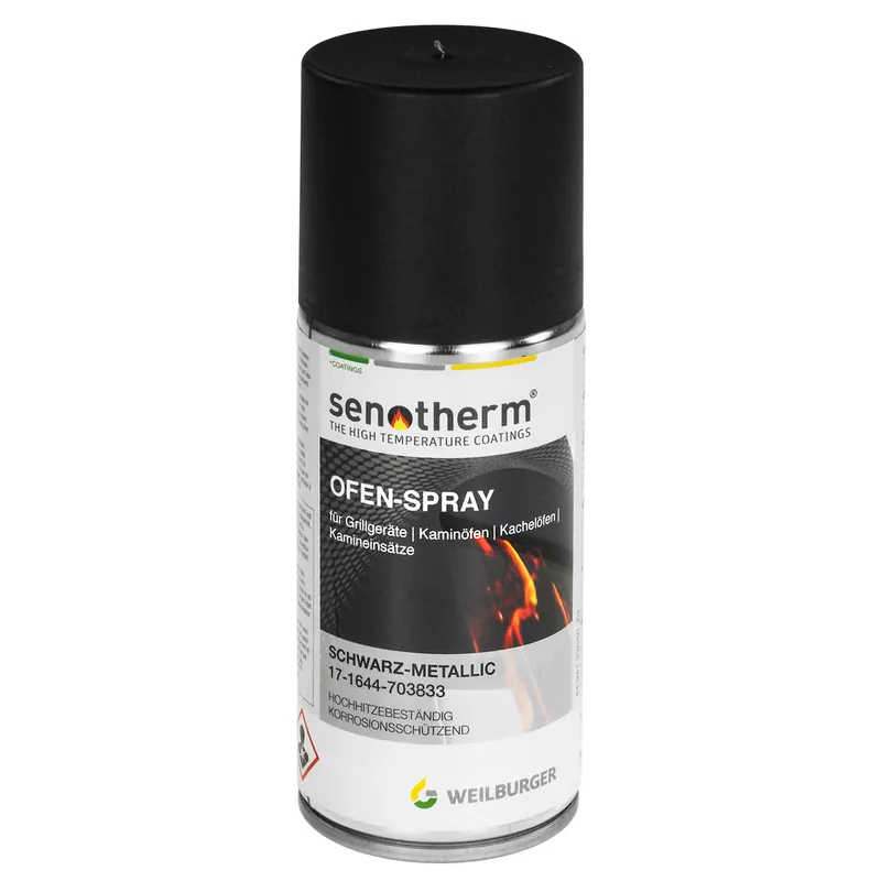 raik Ofen-Spray Spraydose 150 ml Senotherm Schwarz-Metallic Neuheit