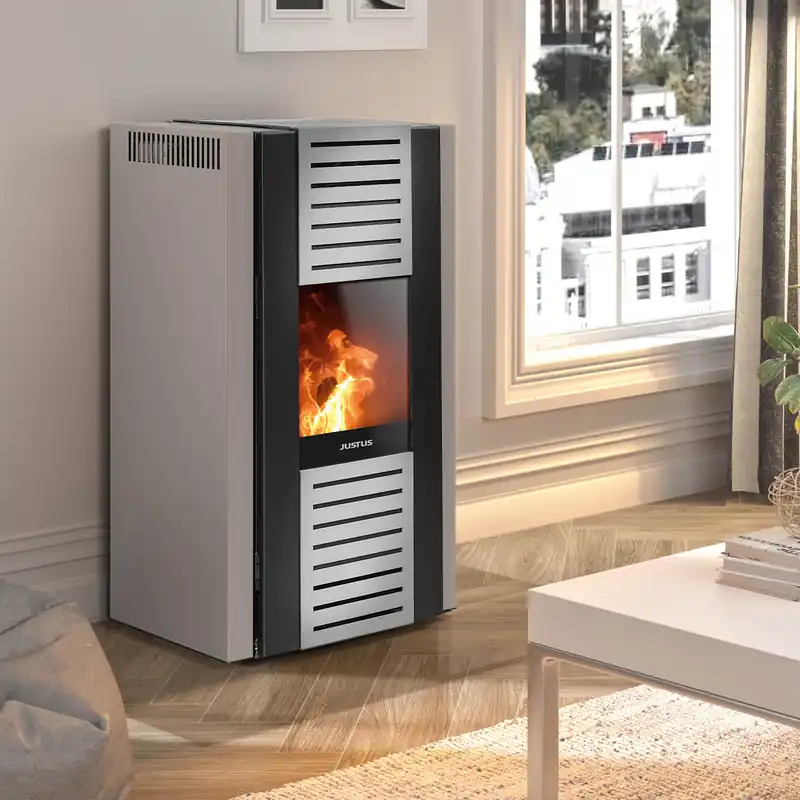 Justus Sirkos 2.0 Pelletofen Stahl Taupe Markenprodukt