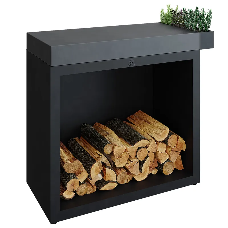 Schneller Versand OFYR Butcher Block Storage 90 Black Keramik Dunkelgrau