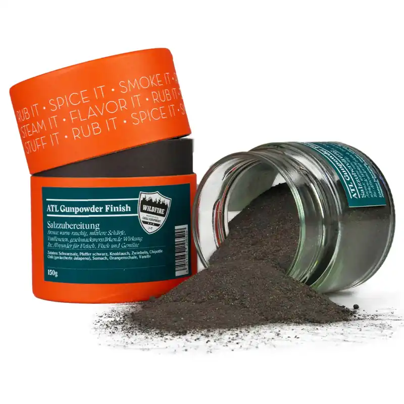 Big Green Egg ATL Gunpowder Finish Grillgewürz 150 g Kracherpreis