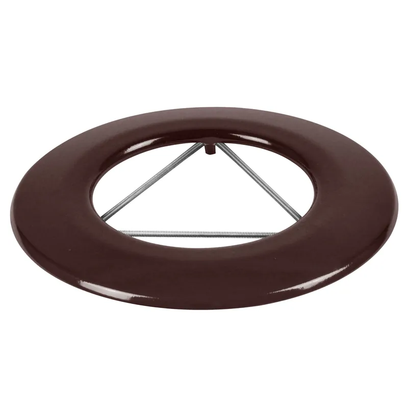 Online Kaufen Raik Rauchrohr / Ofenrohr Emaille 150mm - Wandrosette mit Feder Braun