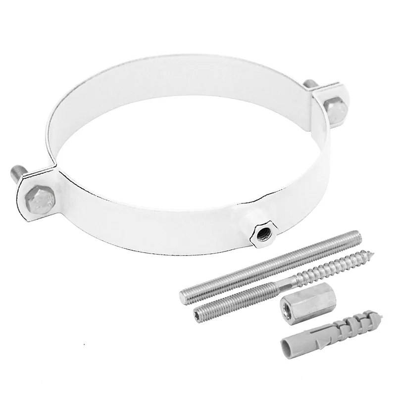 Raik Rauchrohr / Ofenrohr Emaille 150mm - Rohrschelle Weiß Mega-Angebot