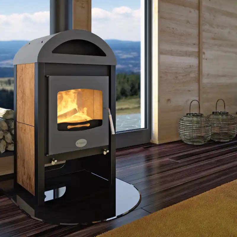 HS Flamingo MELAND Kaminofen Walnut Nur Für Kurze Zeit