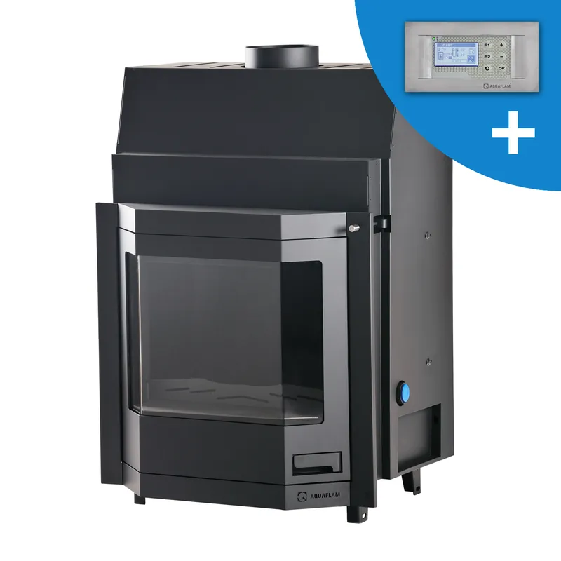 Geprüft Aquaflam 25 Prisma Automatic Wasserführender Kamineinsatz