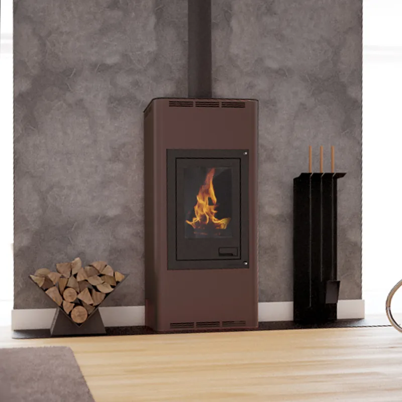 Neu Aquaflam 12 Manual Wasserführender Kaminofen Brown