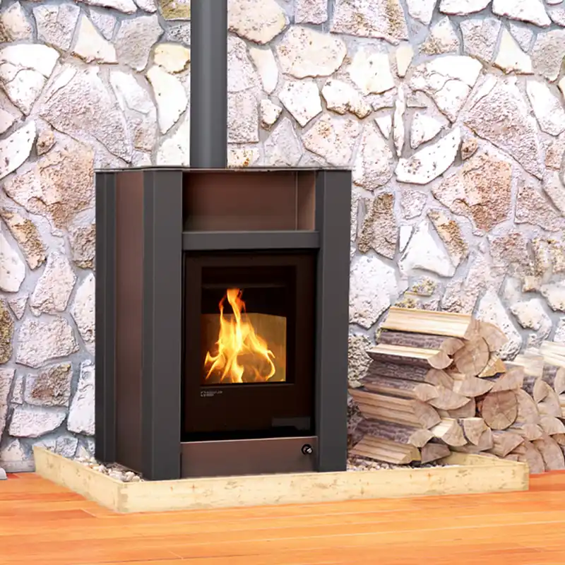 Aquaflam Vario Lend Manual Wasserführender Kaminofen Brown 11/7 kW Rabatt