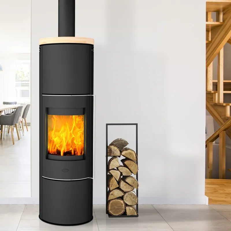 Fireplace Perondi Kaminofen RLU Stahl Schwarz Topplatte Sandstein Schnäppchen