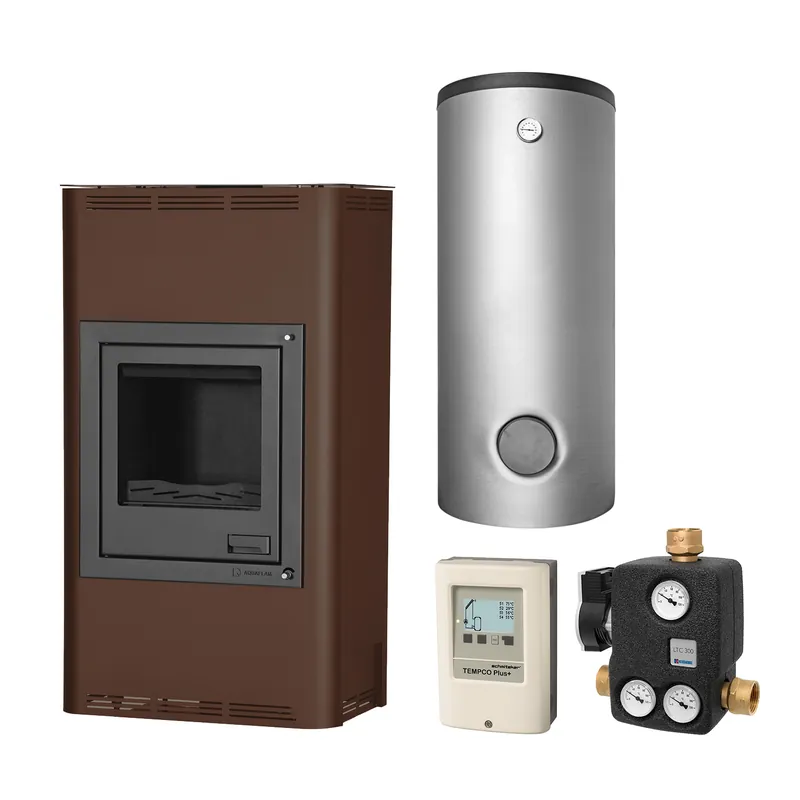 Neu Aquaflam 17 Basic Brown Set + Pufferspeicher TPSR 825 + SWT