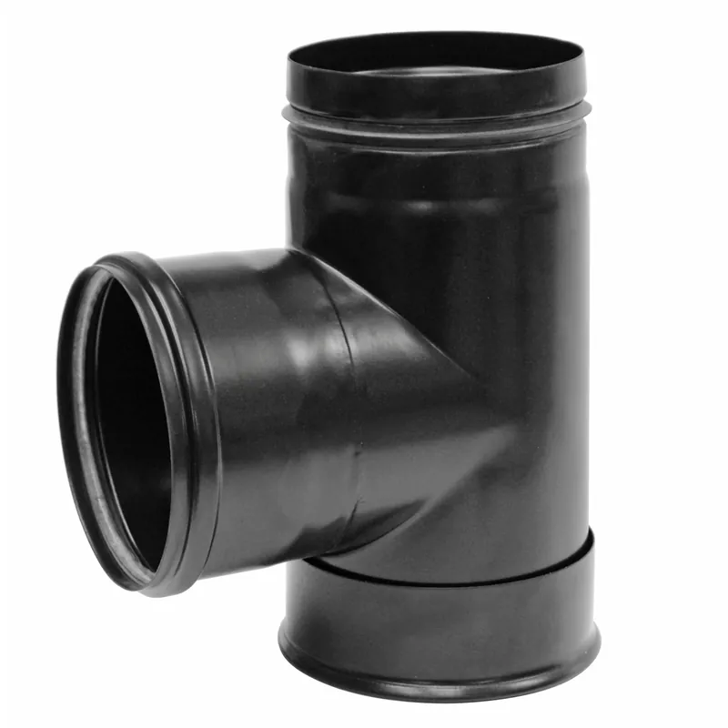 Raik Pelletrohr / Ofenrohr 120mm - Kapselknie (T-Stück) schwarz Aktuell