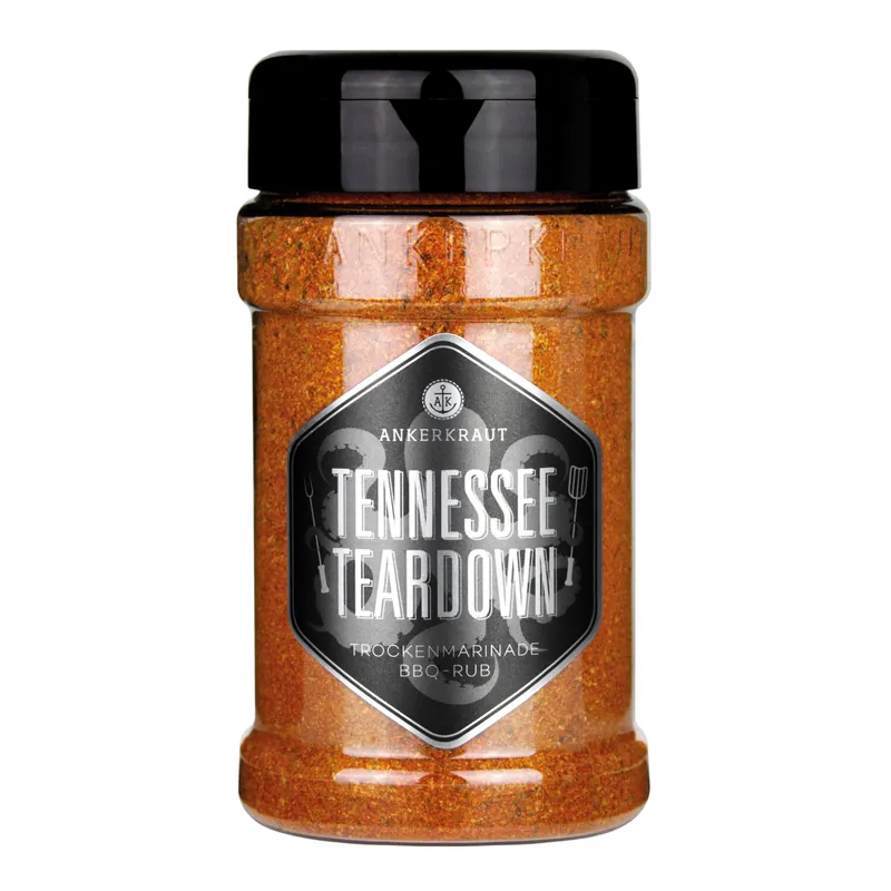 Heißes Angebot Ankerkraut BBQ-Rub Tennessee Teardown 200 g Streuer