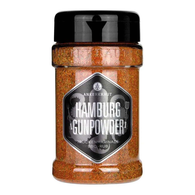 Ankerkraut BBQ-Rub Hamburg Gunpowder 200 g Streuer Direkt Vom Hersteller