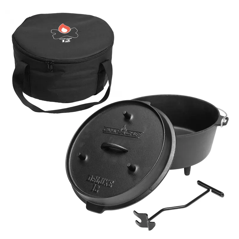 Camp Chef Deluxe Dutch Oven DO-12 + Tragetasche Expressversand
