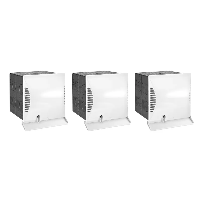 Top-Angebot Dimplex DL 50 WE2 Wohnraumlüftungsgerät + DL 50 Q Wandhülse quadratisch + Luftqualitätssensor - 3er Set