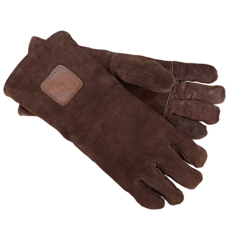 OFYR Grillhandschuhe Wildleder Braun Neu
