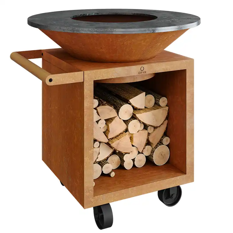Preisknaller OFYR Classic Storage Corten 100 PRO Grill & Feuerstelle