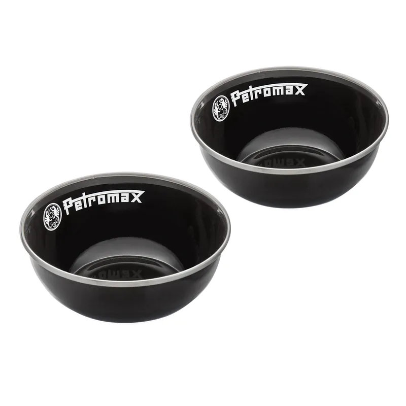 Petromax Emaille-Schalen Schwarz 2er-Set 160 ml Nur Heute