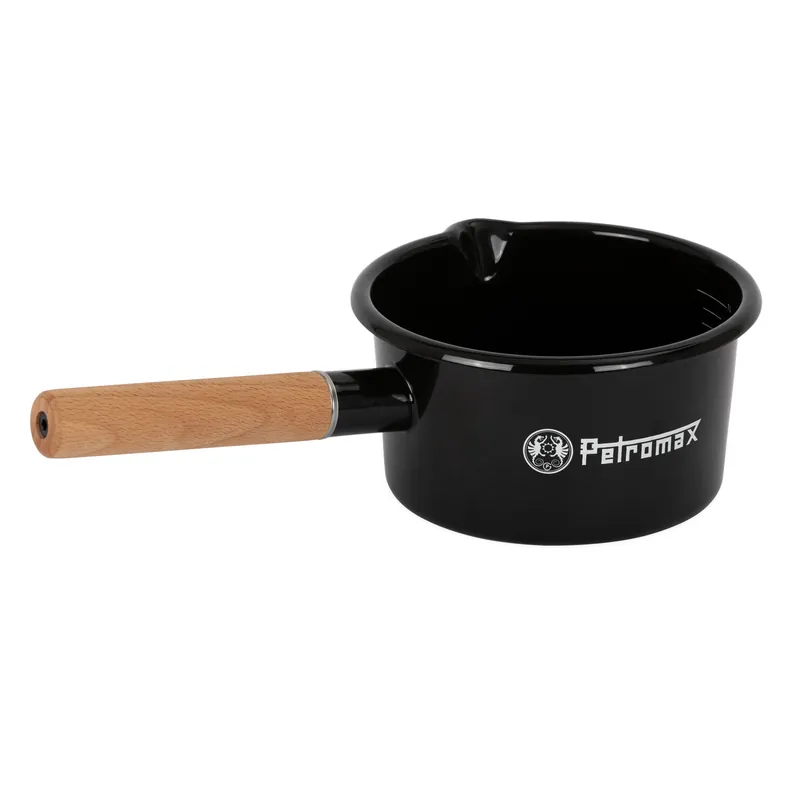 Petromax Emaille-Stieltopf Schwarz 1 Liter Neuheit