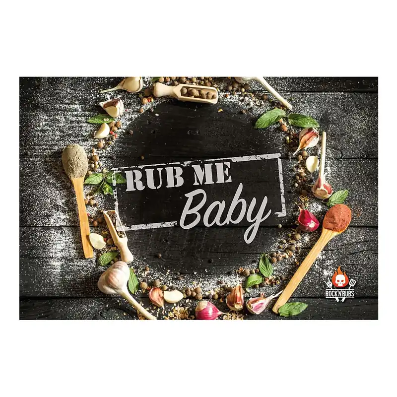 Top-Angebot Rock‘n‘Rubs Blechschild Rub me Baby 20 x 30 cm