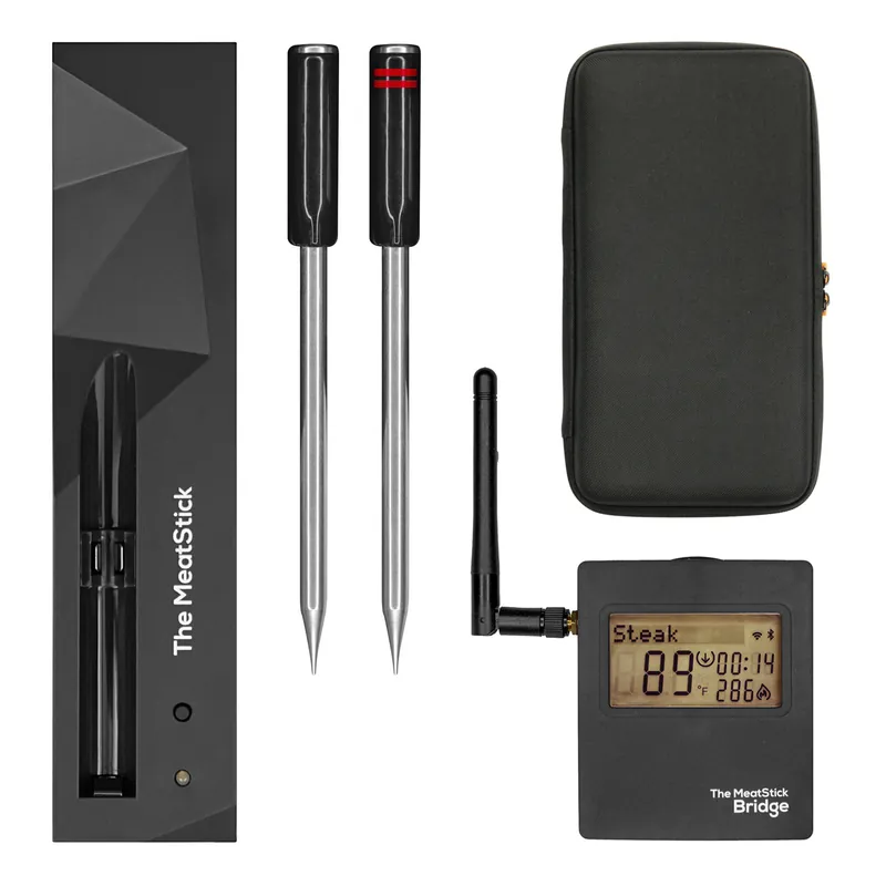 Nur Für Kurze Zeit The MeatStick Set 4 2x The MeatStick inkl. Ladegerät, WiFi Bridge und Transporttasche