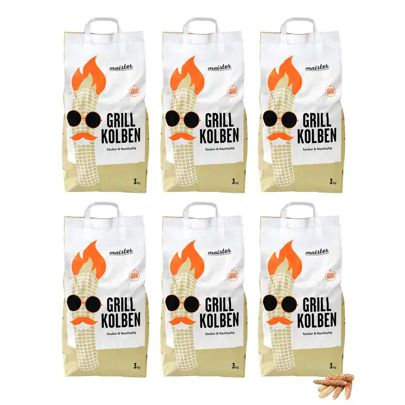 Letzte Chance Maister BBQ Grillkolben 6er-Pack (18 kg)