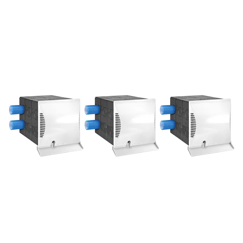 Dimplex DL 50 WE2 Wohnraumlüftungsgerät + DL 50 Q2 Wandhülse quadratisch mit Nebenraumanschluss + Luftqualitätssensor - 3er Set Rabatt