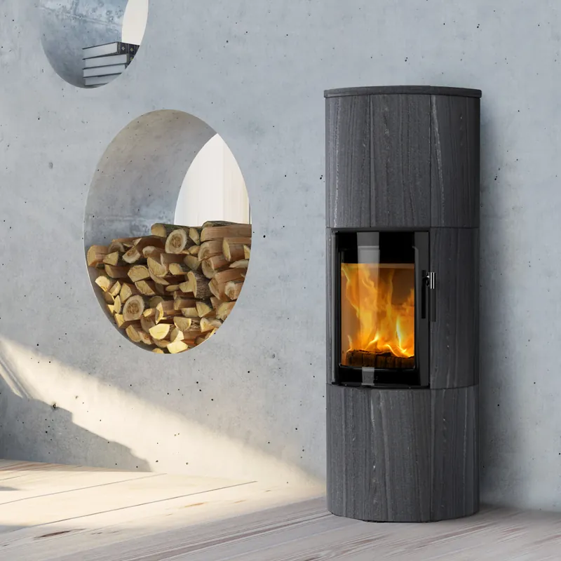 Neue Ware Lotus Maestro 152 Kaminofen Magic Tür/ Indian Night, Rauchabgang hinten, DIBt