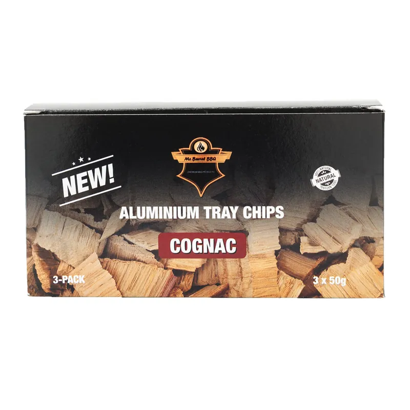 Mr. Barrel BBQ Smoking Chips S Cognac, 3 x 50 g Finale Aktion