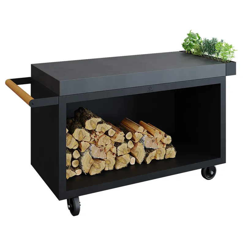 OFYR Sockel Black 135 PRO mit Arbeitsplatte Keramik Preiswert