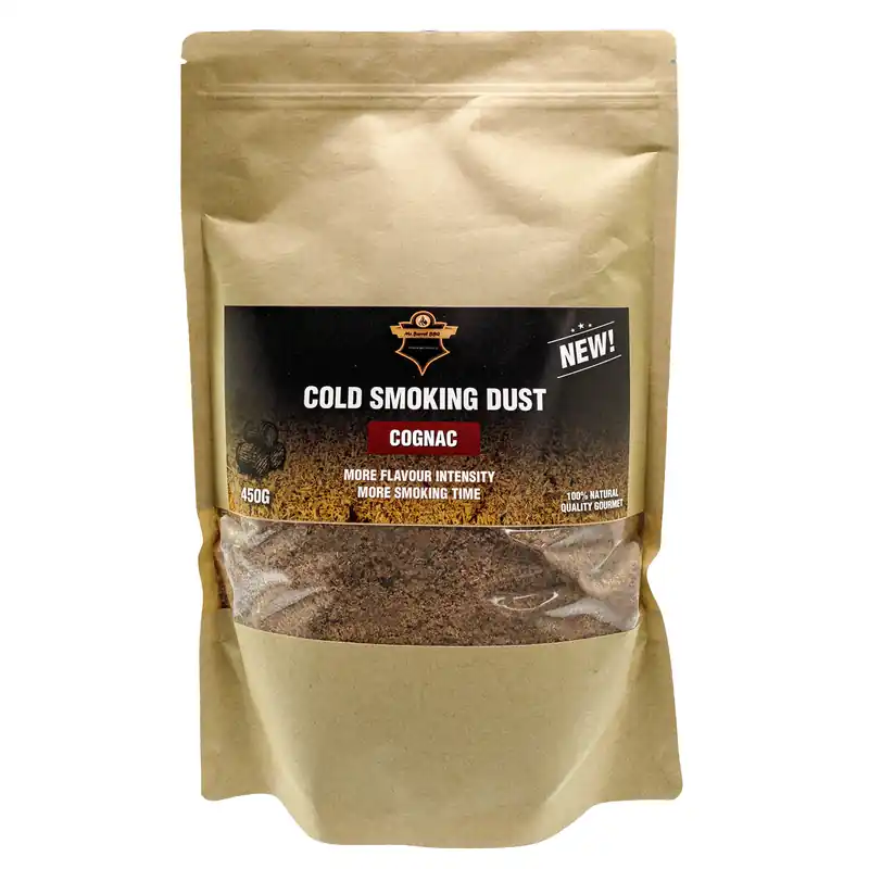 Begrenztes Angebot Mr. Barrel BBQ Smoking Dust Cognac, 450 g