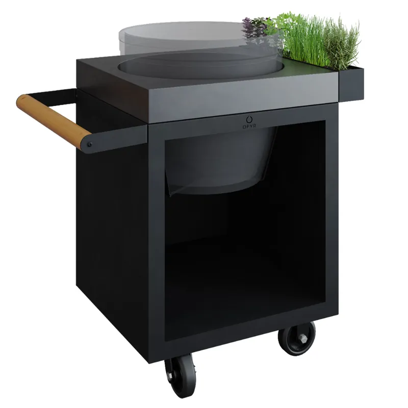 Abverkauf OFYR Sockel Schwarz 65 PRO Concrete für Kamado TB