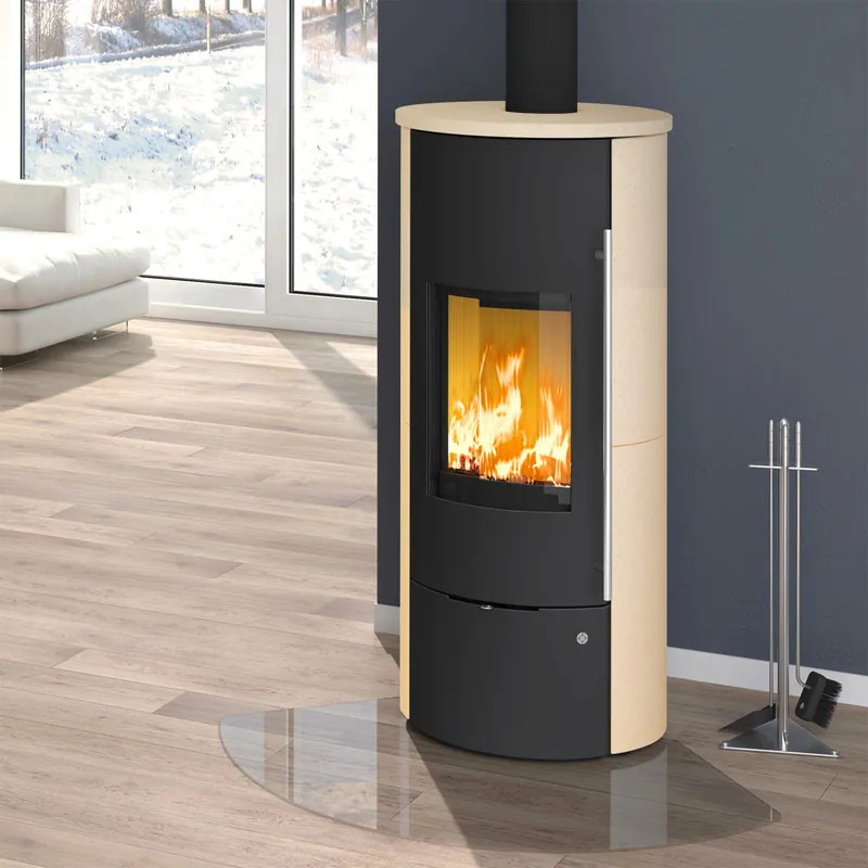 Olsberg Tolima Aqua II Compact Wasserführender Kaminofen Stahl Schwarz Keramikverkleidung Ahorn Preiswert