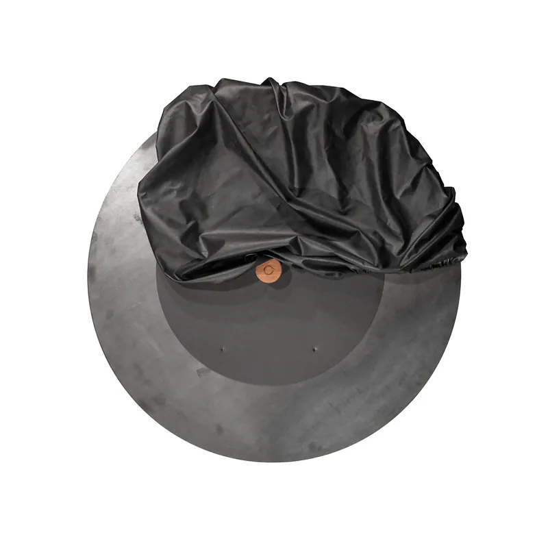 Geprüft OFYR Deckel-Set Lösch- und Softschutzdeckel Schwarz für 100-er Grill & Feuerstelle