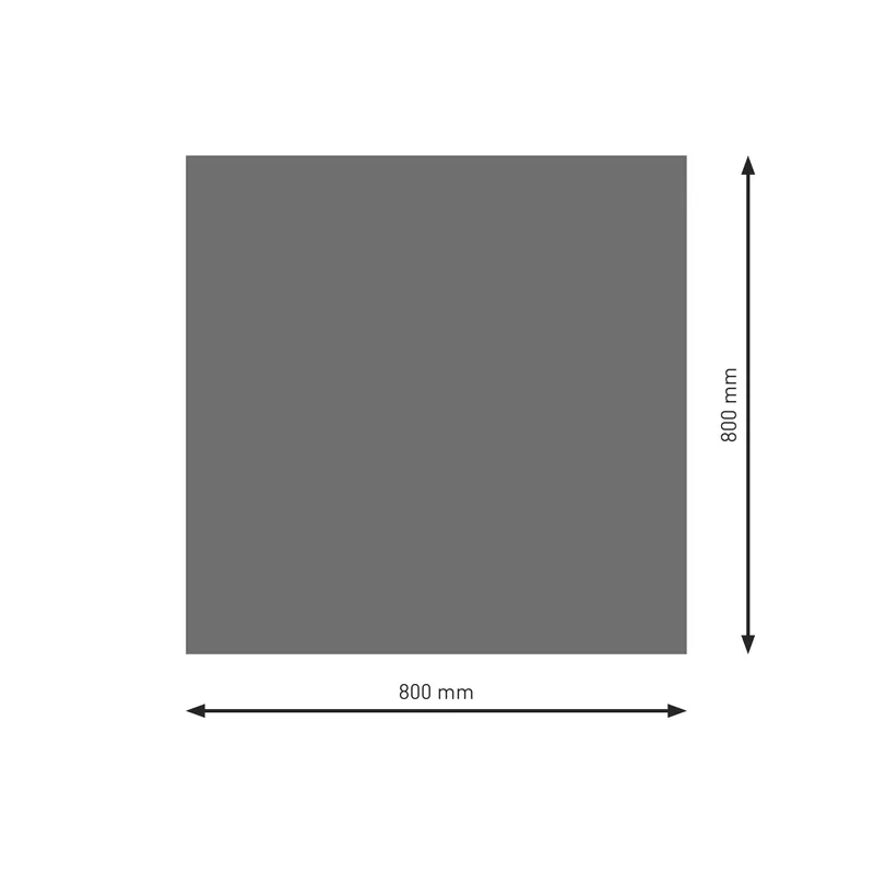 Sofort Bestellen Raik Bodenplatte B1 Rechteck / Quadrat gussgrau pulverbeschichtet 800 x 800 mm