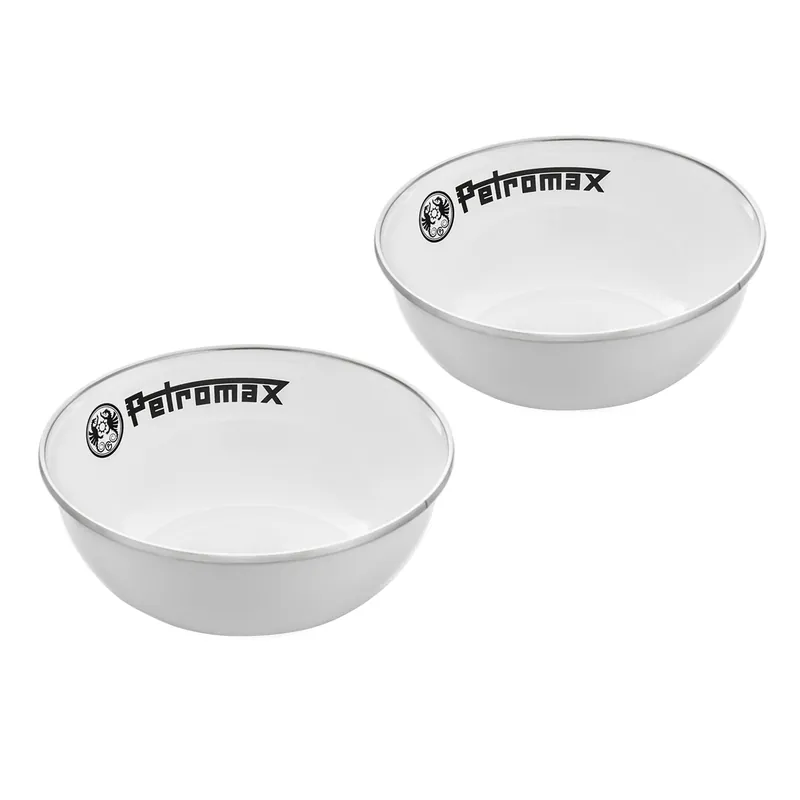 Markenprodukt Petromax Emaille-Schalen Weiß 2er-Set 160 ml