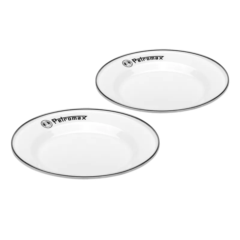 Petromax Emaille-Teller Weiß 2er-Set Ø 18 cm Direktkauf
