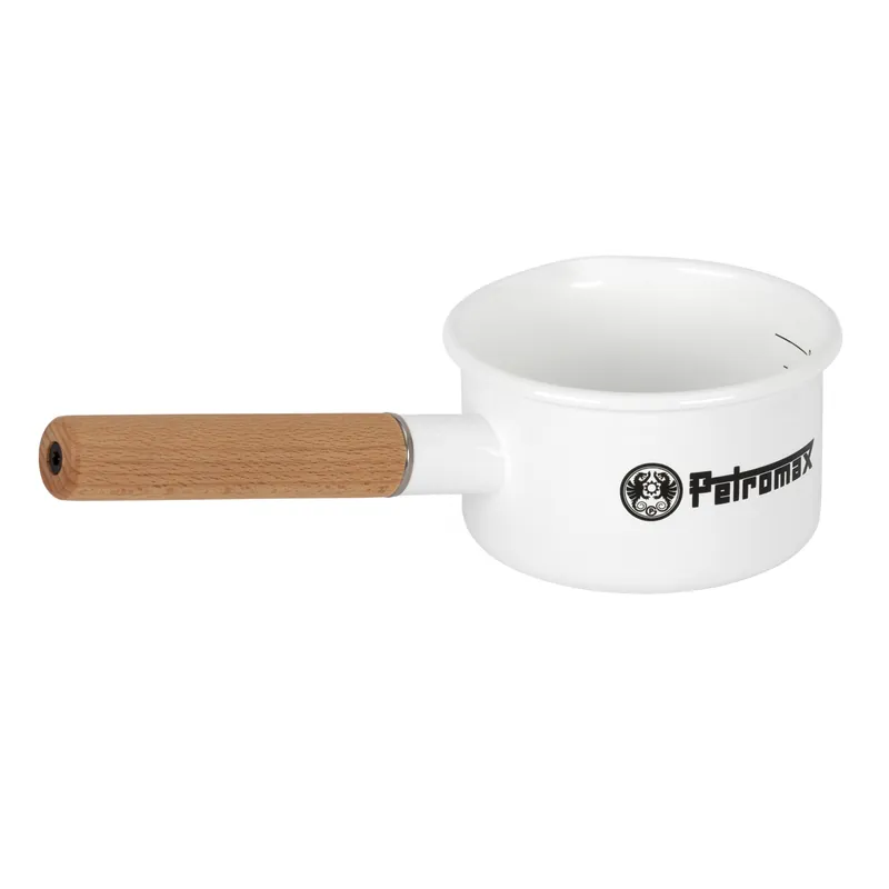 Petromax Emaille-Stieltopf Weiß 500 ml Sonderangebot