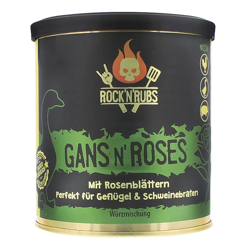 Rock‘n‘Rubs Gold Line Gans N‘ Roses 140 g Nur Für Kurze Zeit